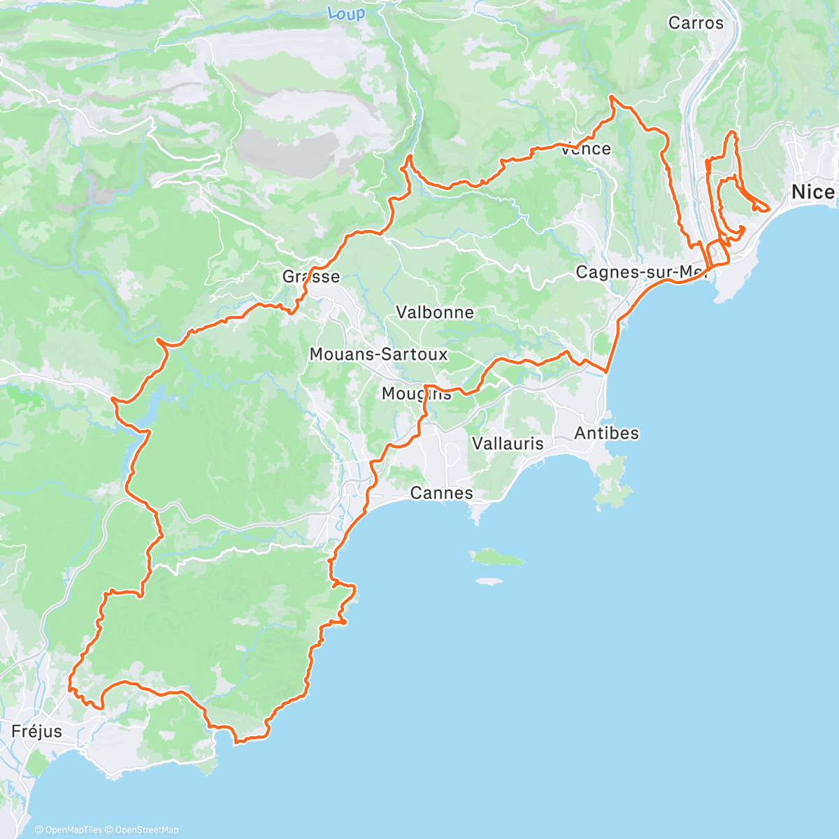 Mapa de la actividad (Morning Ride)