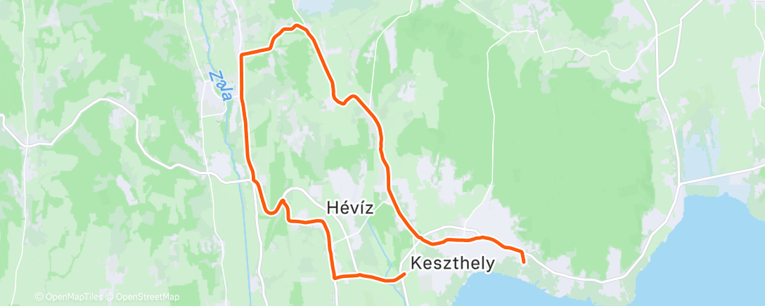 Map of the activity, Afternoon Ride