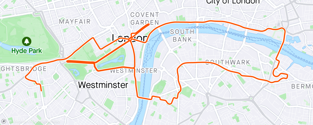 Map of the activity, Zwift - FM Team 24-04 in London