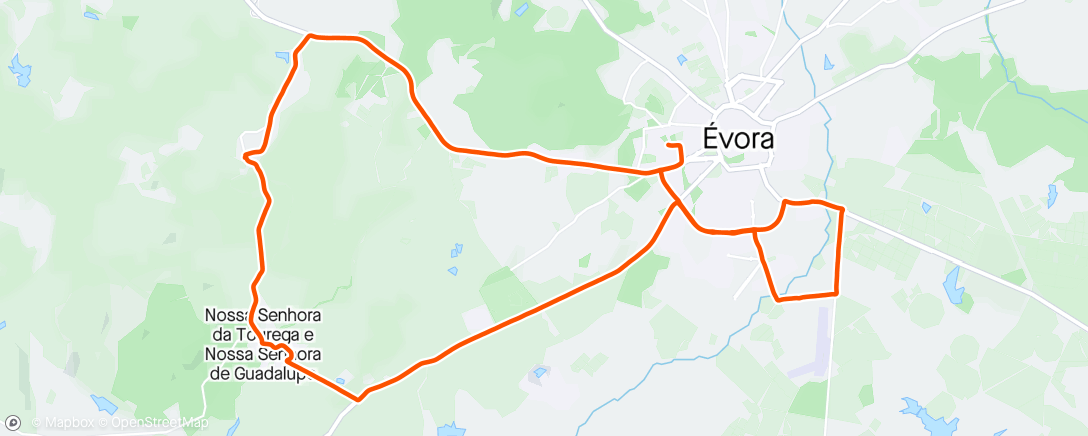 Karte der Aktivität „Volta de bicicleta de montanha vespertina”