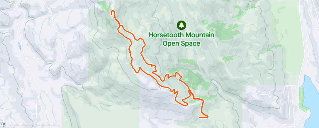 Map of the activity, Date hike
