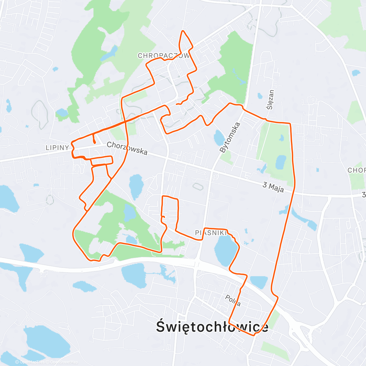 Map of the activity, Po SW transportowo