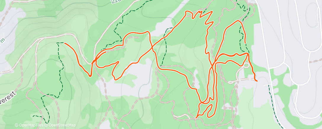 Map of the activity, Tahoe donner