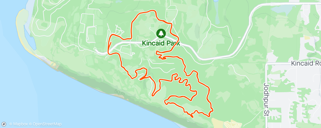 Map of the activity, Arctic XC Race No.1
