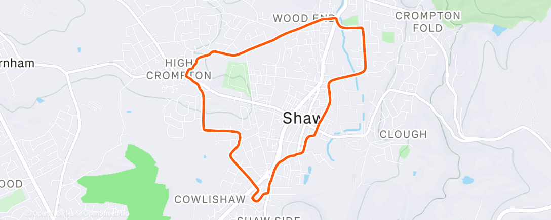 Карта физической активности (Afternoon Walk)