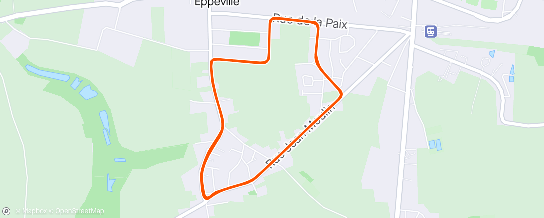 Map of the activity, Course Eppeville 🤯🌧️🥶