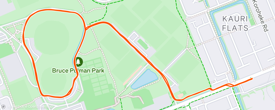 Map of the activity, Easy Run