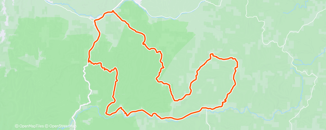 Map of the activity, High in the Ozarks
