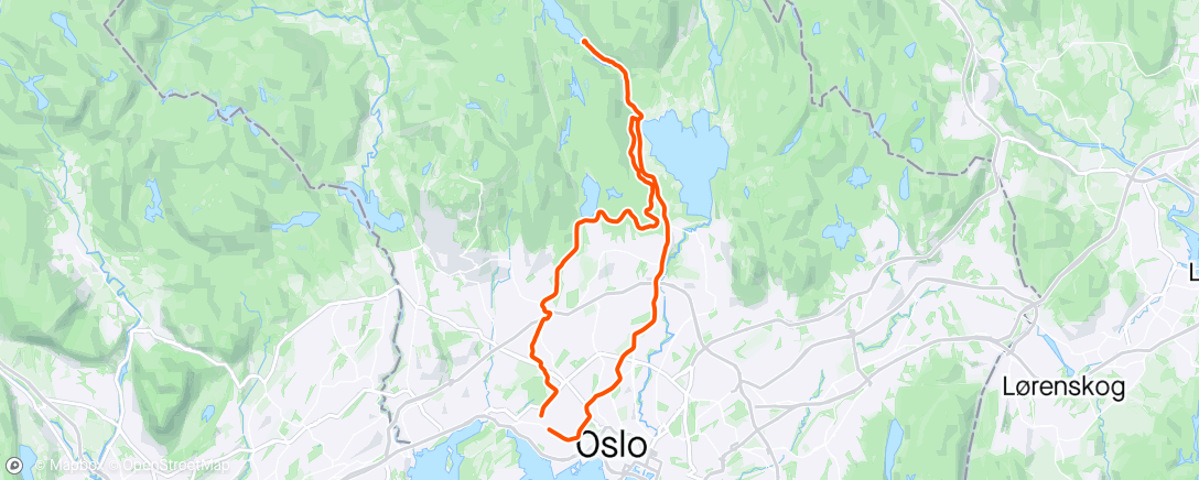 Map of the activity, Årets første på norsk grus