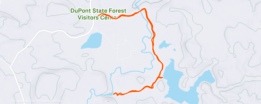 Map of the activity, Afternoon Hike