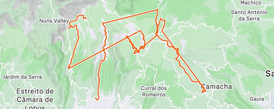 Map of the activity, Madeira Wild Ride - day 5