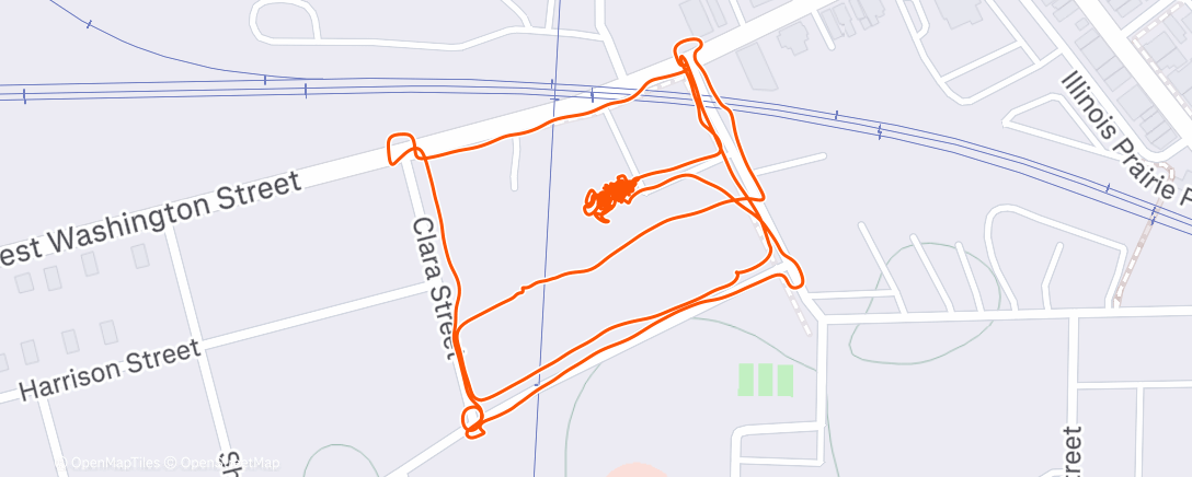 Map of the activity, Morning Run