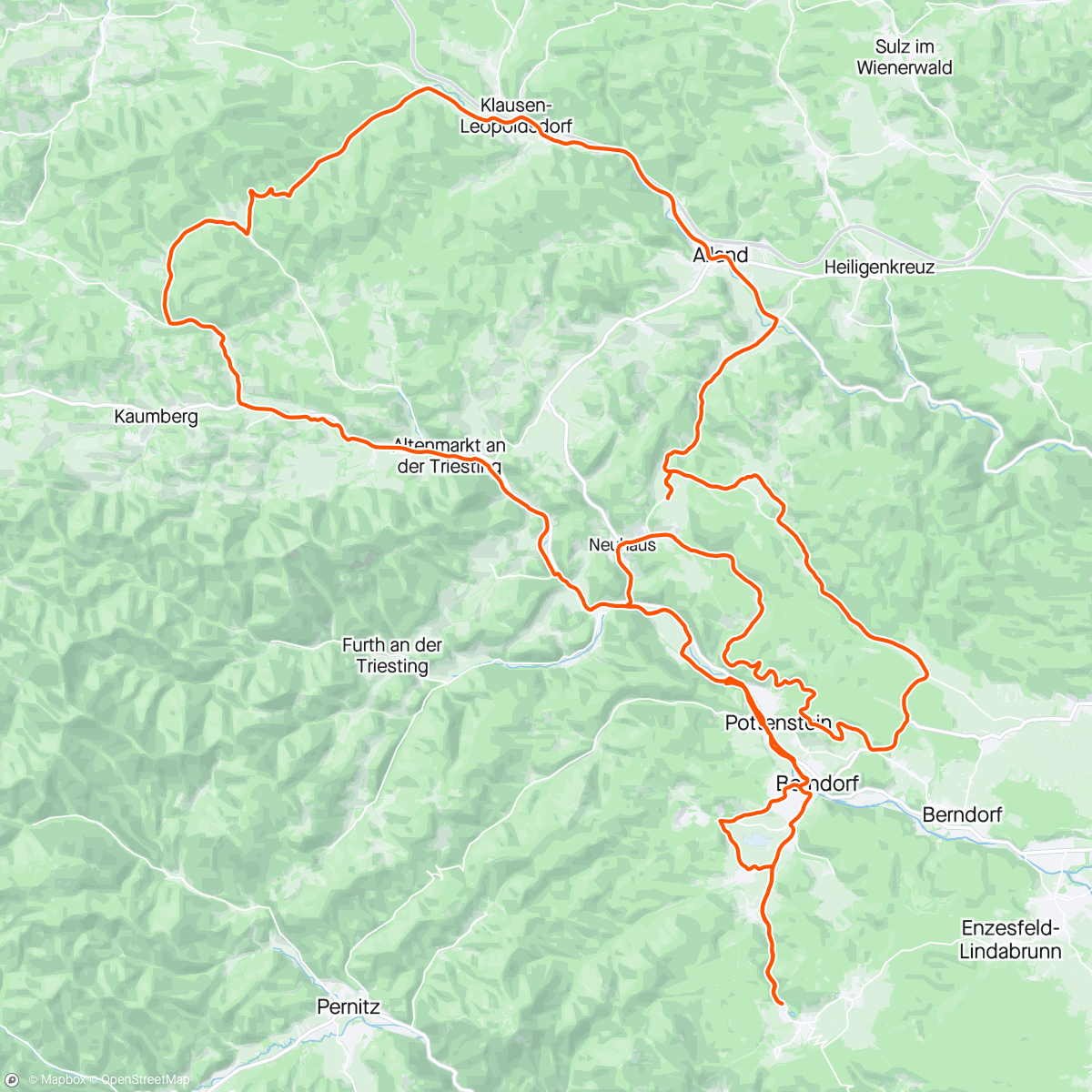 Map of the activity, Gravelbike GA