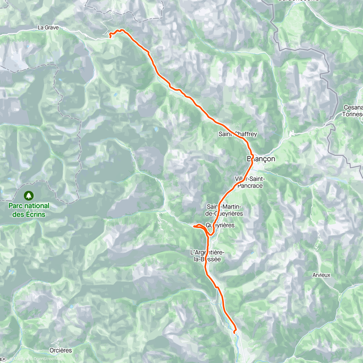 Map of the activity, 🏔️ Lautaret 🌞