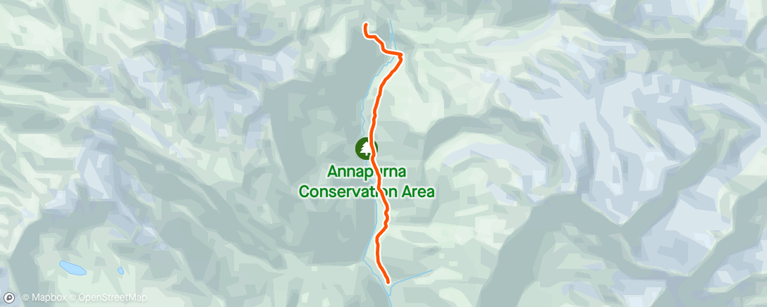 Map of the activity, Annapurna Circuit Trek with Angie Jayne