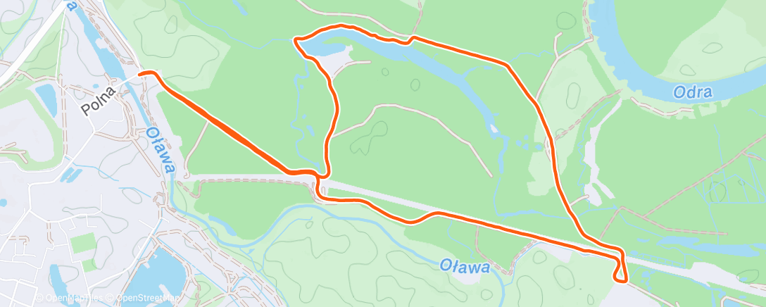 Map of the activity, Morning Trail Run