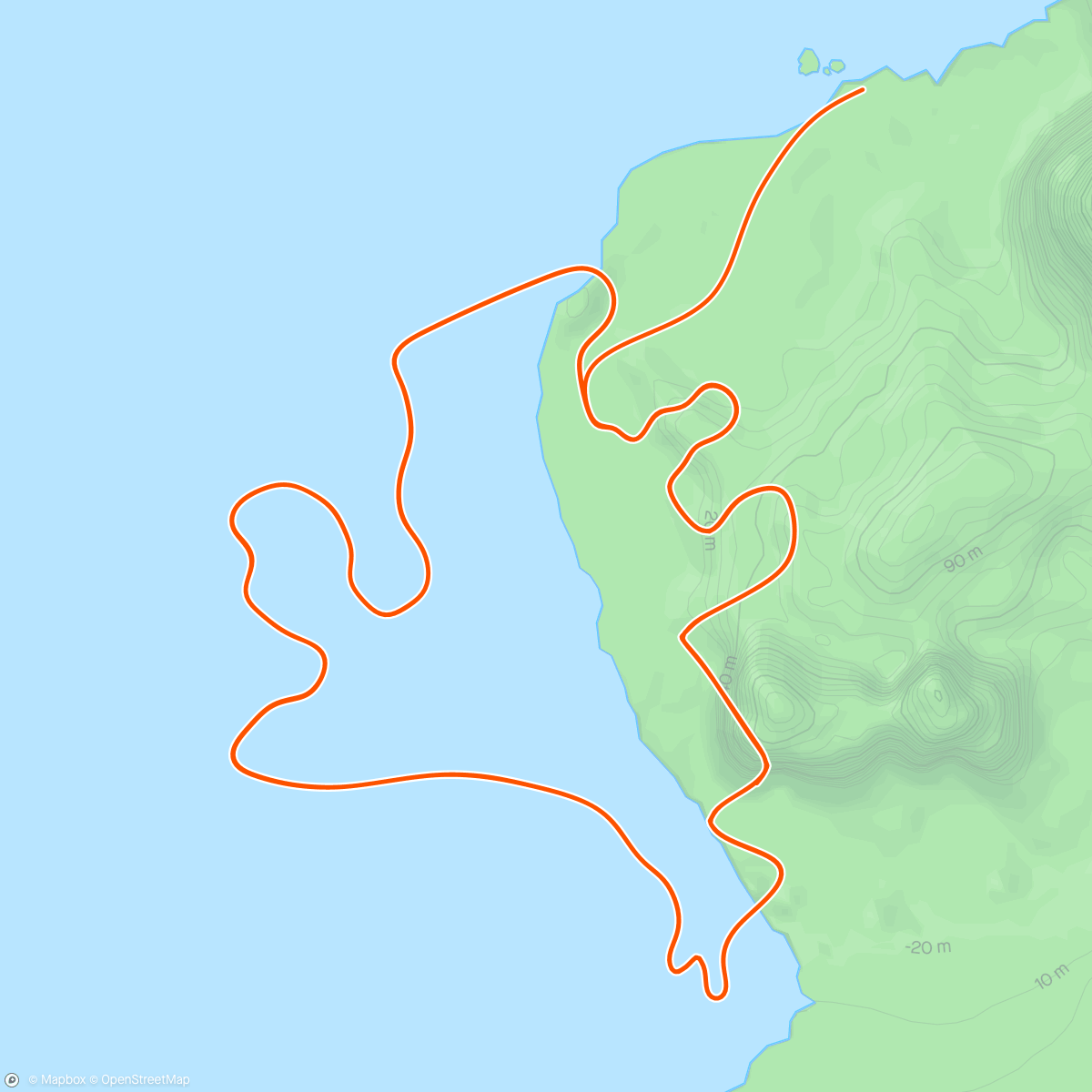 Map of the activity, Zwift - Race: Forte Race Series (C) on Seaside Sprint in Watopia