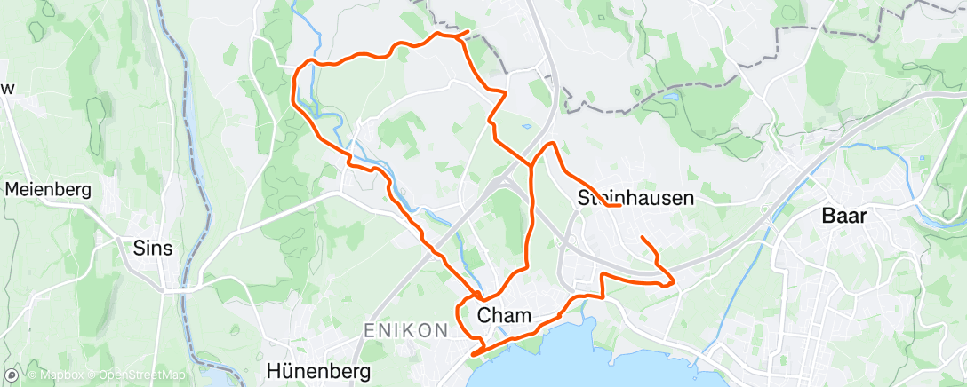 Map of the activity, Afternoon Ride