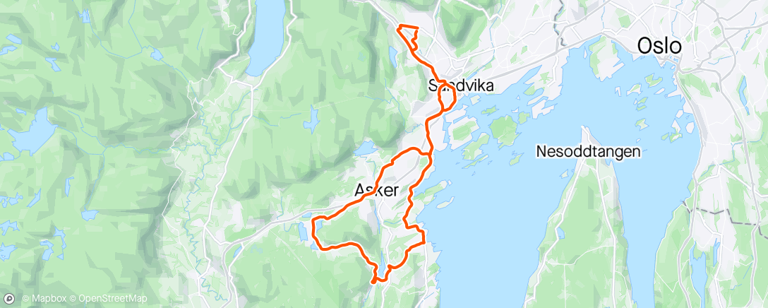 Mapa da atividade, Heggedal i sommervær 😎☀️