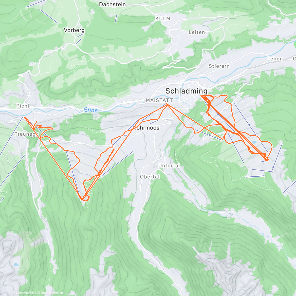 Карта физической активности (Snowboarden am Morgen)