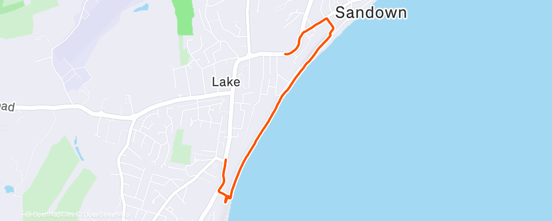 Map of the activity, Morning Run