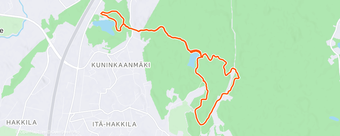 Карта физической активности (Lunch Trail Run)