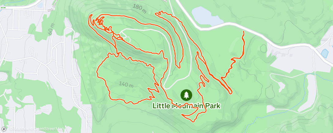 Map of the activity, Endurance Run