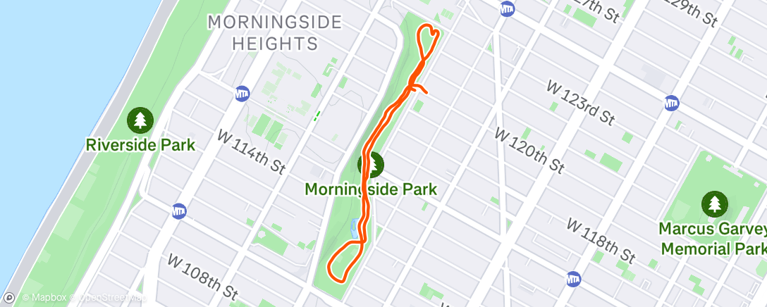 Map of the activity, Morning Run