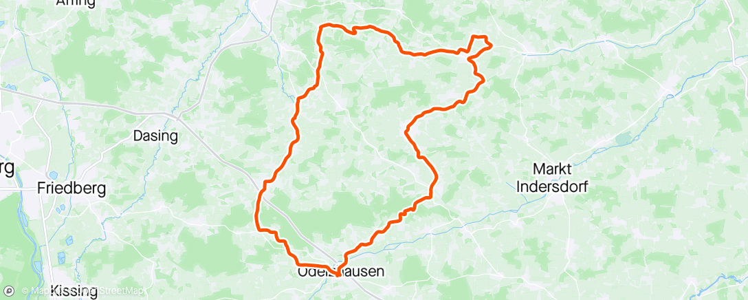 Map of the activity, G’schpusi Ride #4