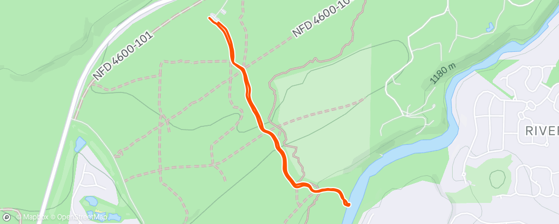 Map of the activity, Afternoon Walk