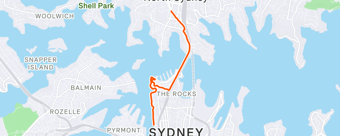Map of the activity, Afternoon Ride