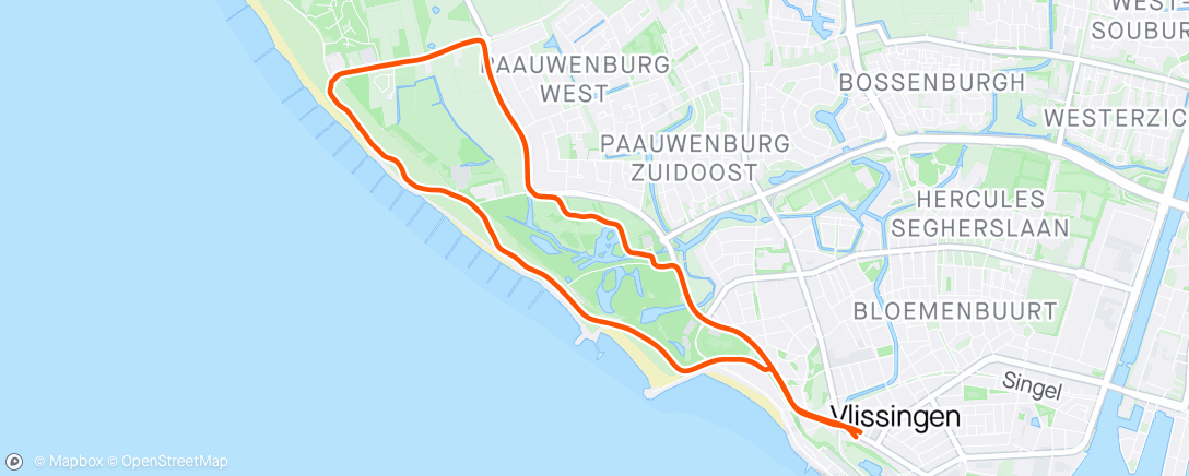 Map of the activity, Morning Run