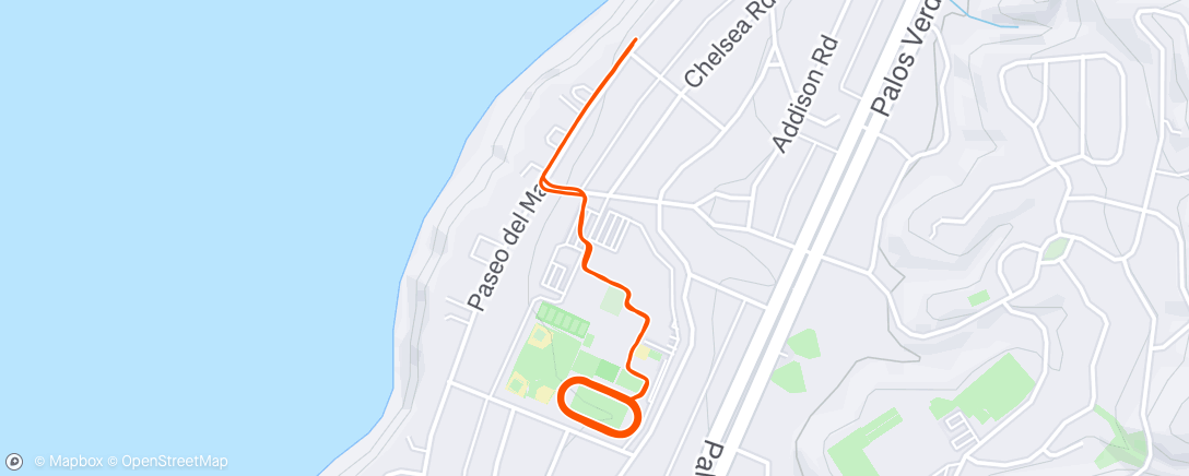 Map of the activity, Morning Run