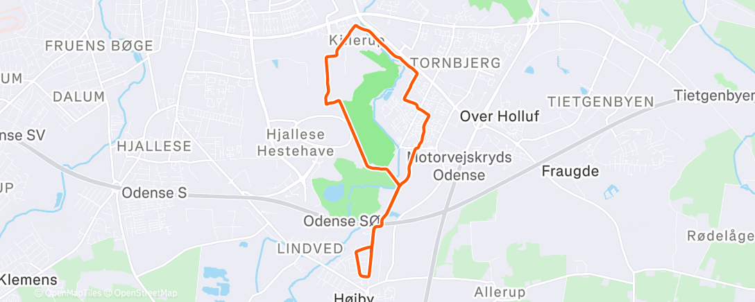 Карта физической активности (Afternoon Run)