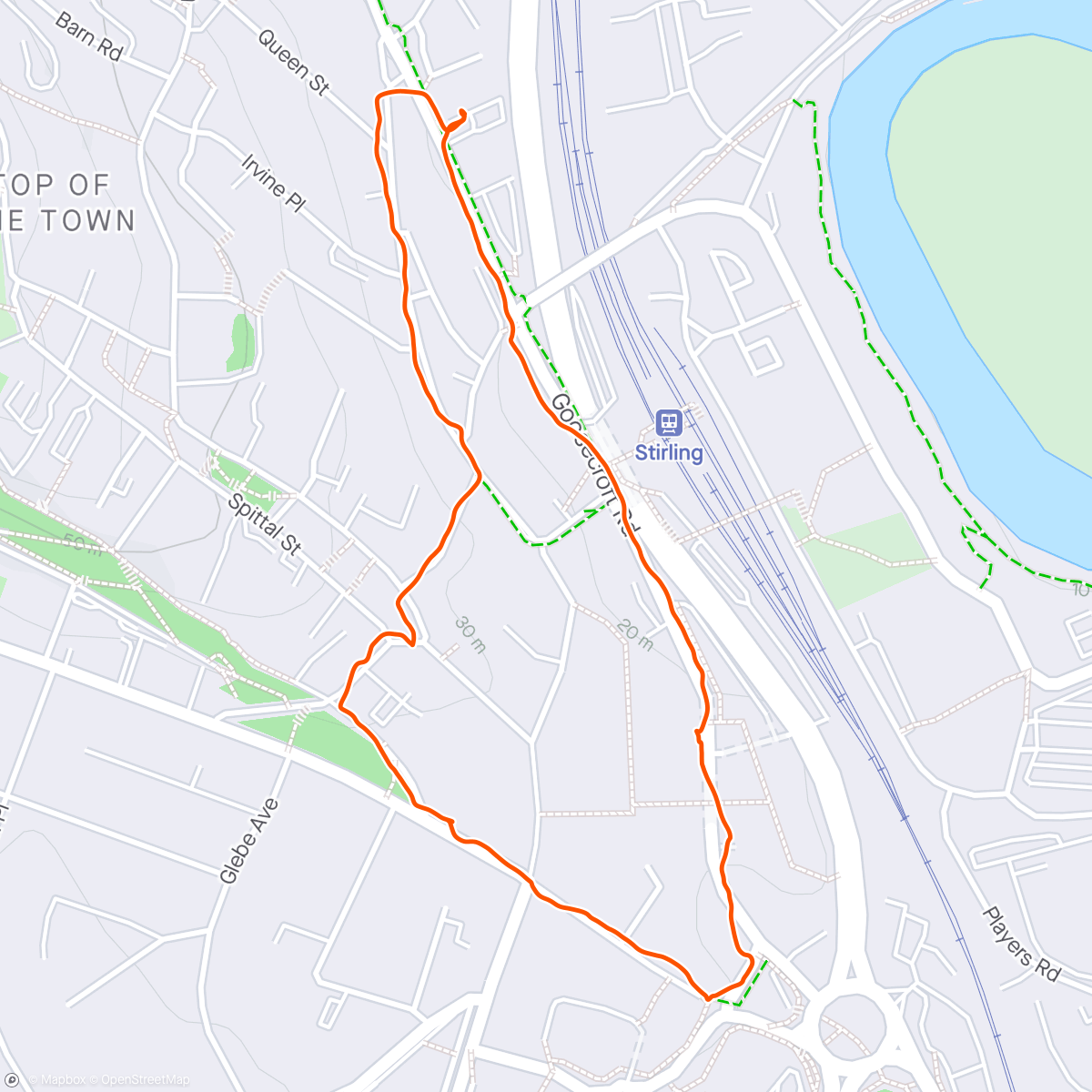 Map of the activity, Stirling Loop