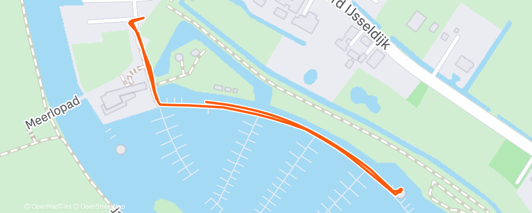 Map of the activity, Morning Walk