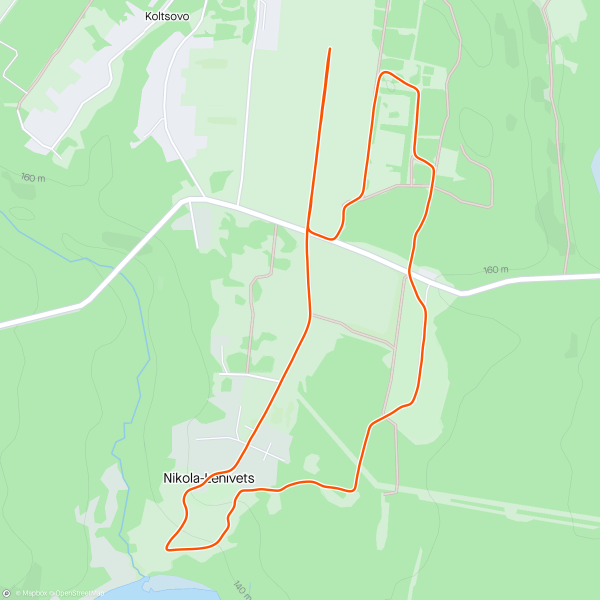 Map of the activity, Night Trail на СМФ