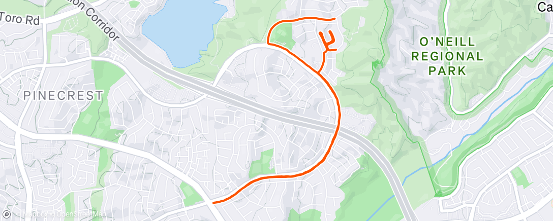 Map of the activity, Morning Run