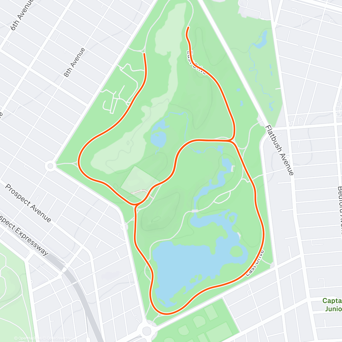 Map of the activity, Zwift - Race: Tiny Race (4 of 4) by Zwift Insider (C) on Toefield Tornado in New York