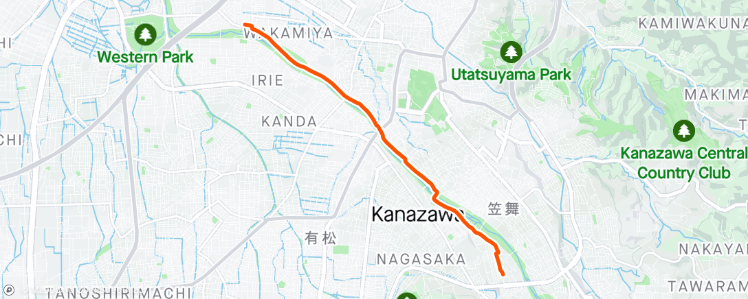 Mapa de la actividad (朝のライド)