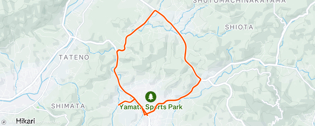 Map of the activity, 朝のライド