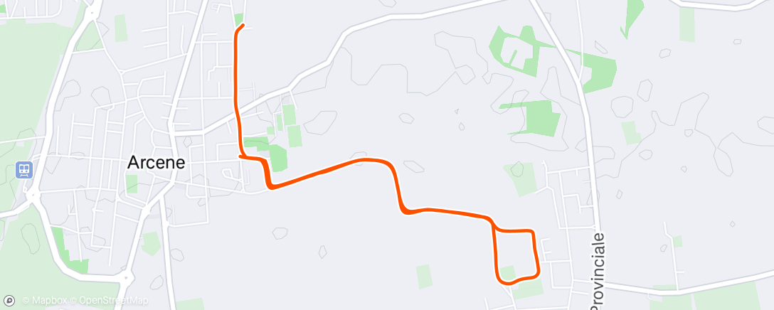 Map of the activity, Corsa mattutina
