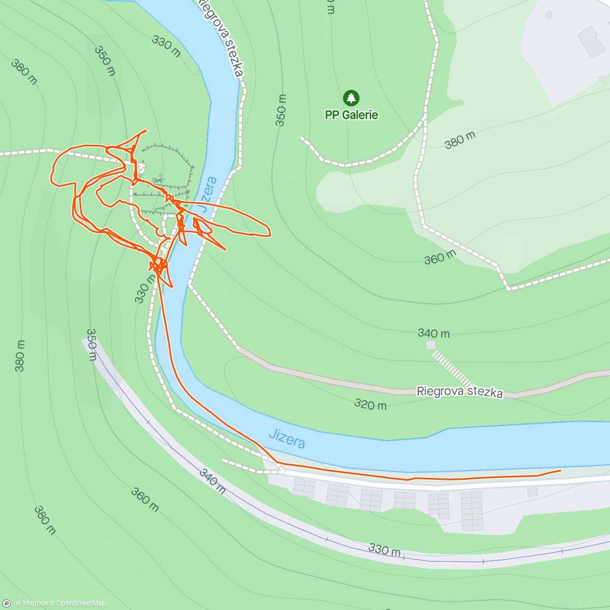 Map of the activity, Vodní brána