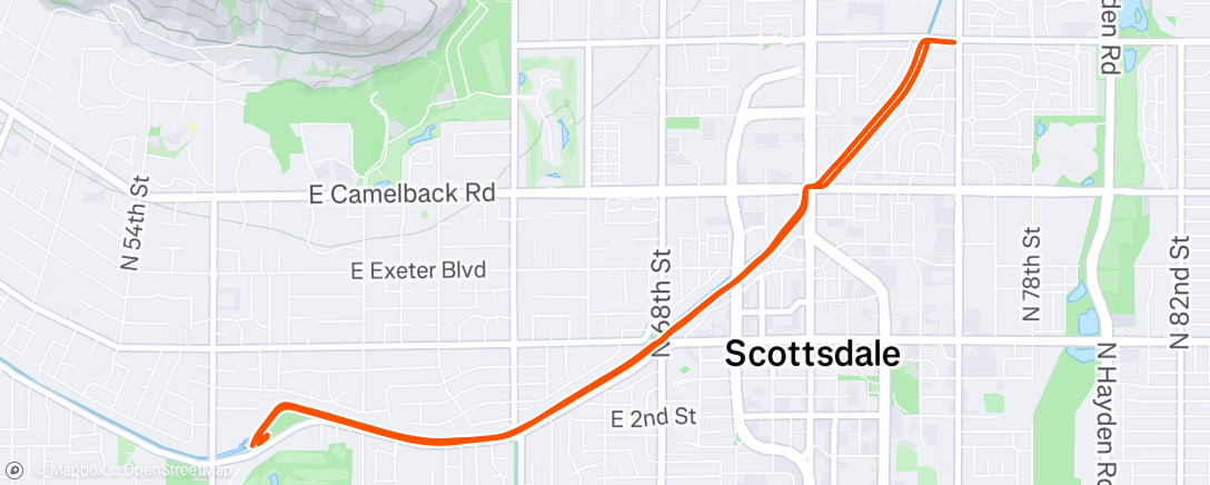 Map of the activity, Morning Run
