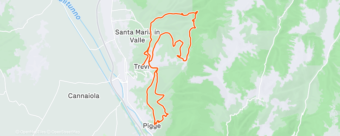 Map of the activity, Morning Mountain Bike Ride