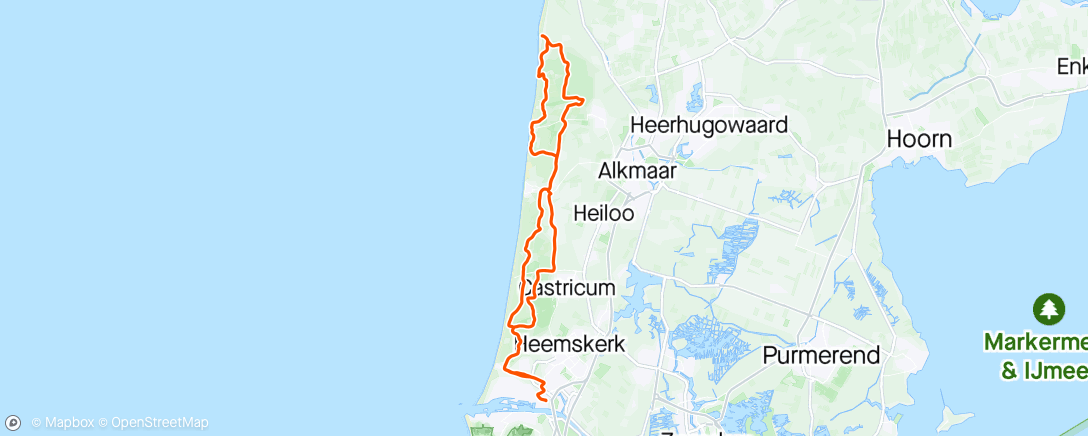 Mapa da atividade, Morning Ride