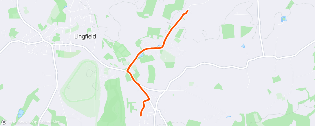 Map of the activity, 3x1k @MP, off 60s