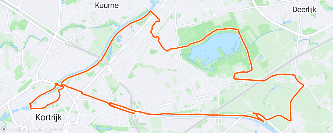 アクティビティ「1e halve marathon 💪🏻」の地図