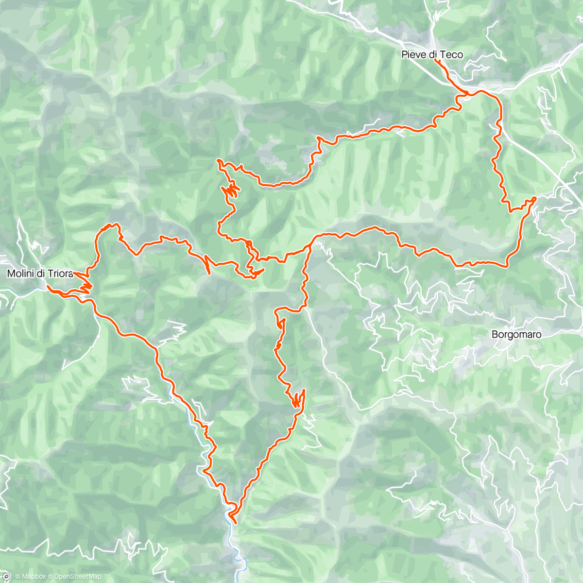 Map of the activity, Ancora Passo Teglia