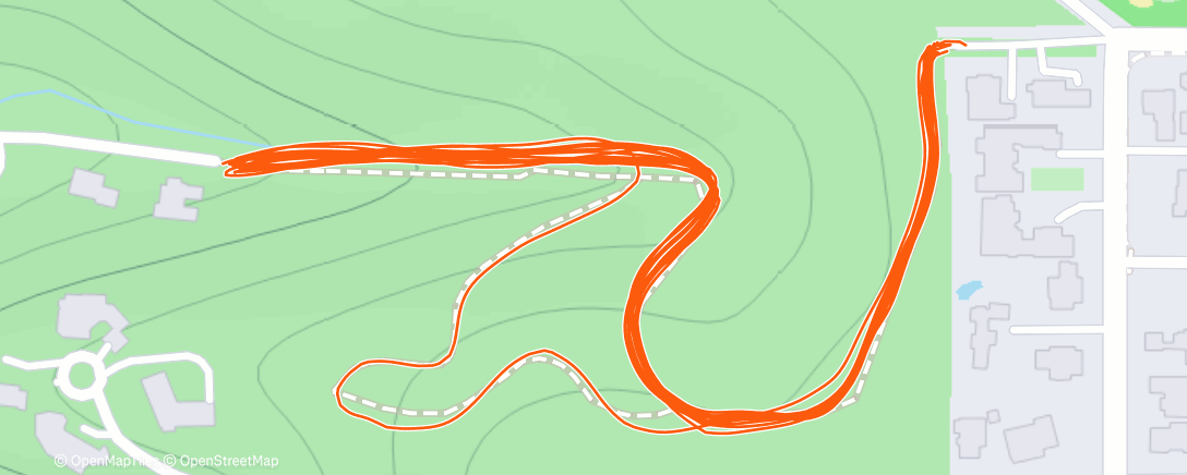 Map of the activity, Afternoon Trail Run